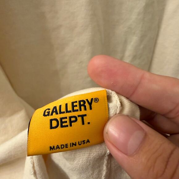 Gallery Dept. x Doc Johnson "My Batteries Died" T-Shirt Antique White XXL NWT - Picture 6 of 8